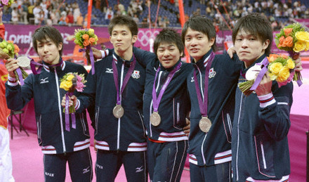 ロンドン五輪の日本体操チームの画像