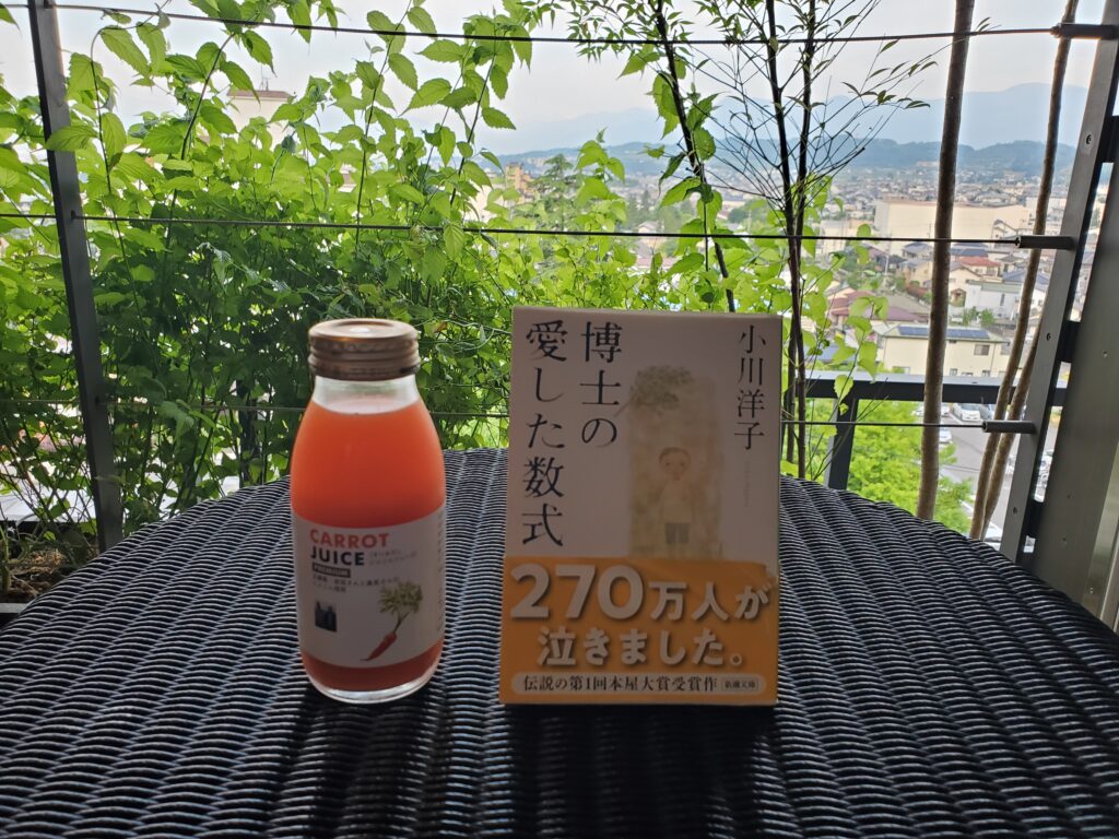 松本十帖（本箱）のベランダで読書