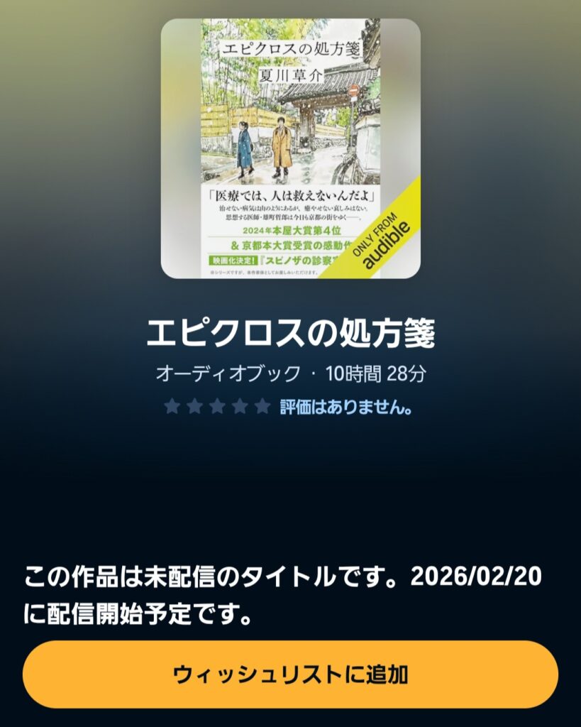 オーディブルのレビューが1件も存在しない作品